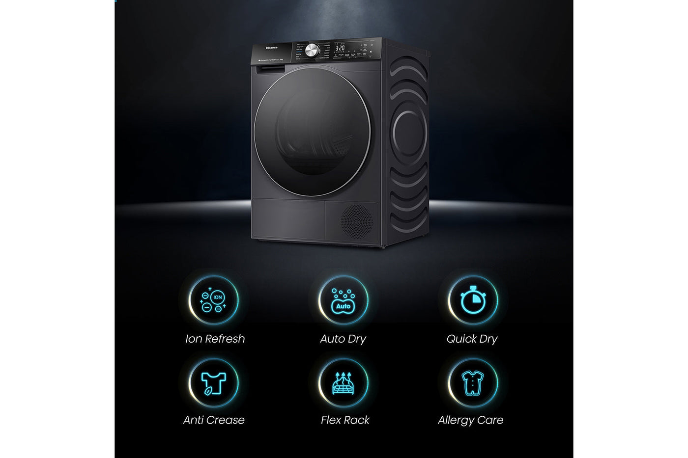 Hisense 10kg Freestanding Tumble Dryer | DH5S102BB | Black