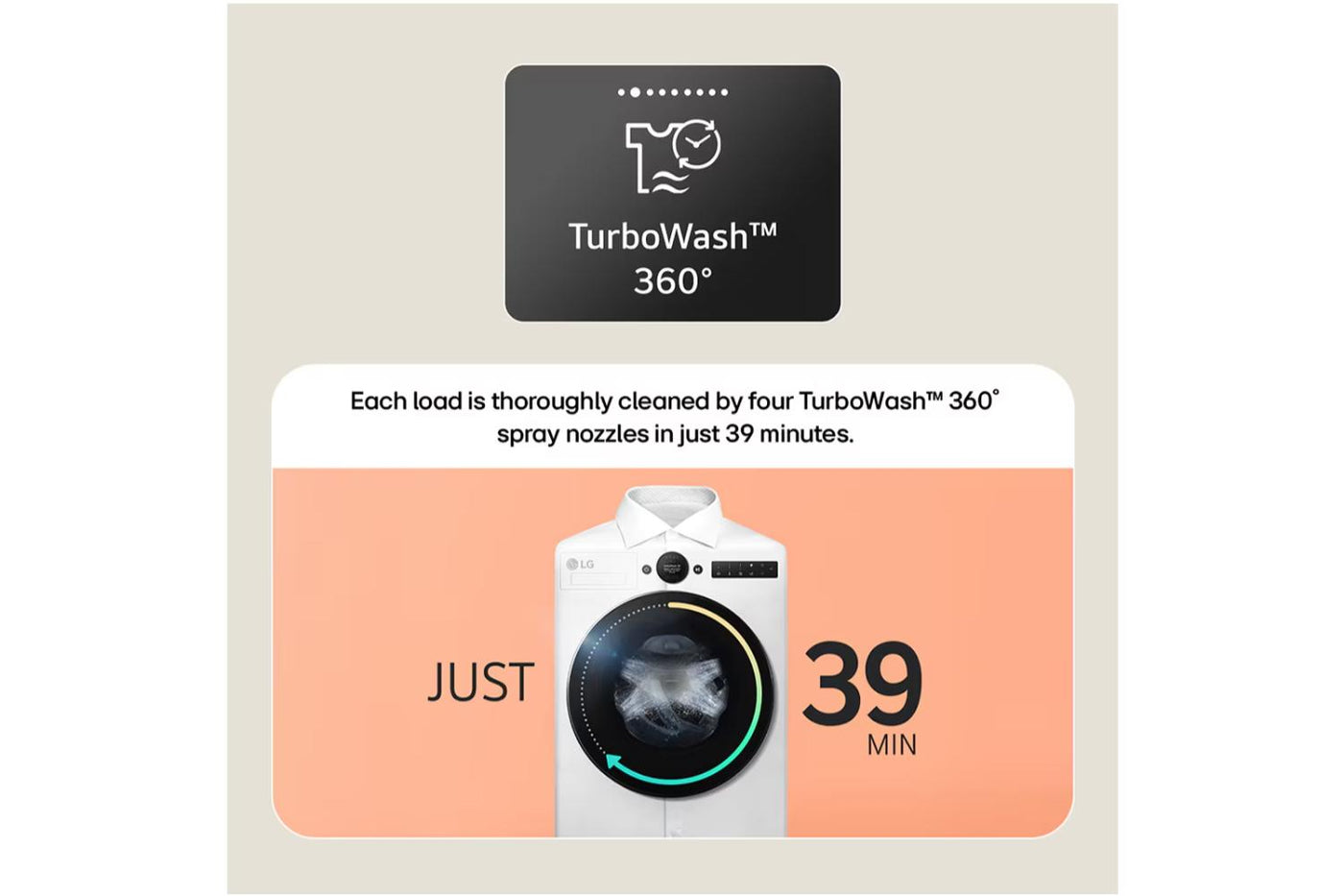 LG VX70 Series AI Direct Drive 11 kg Freestanding Washing Machine | F4X7011TBB