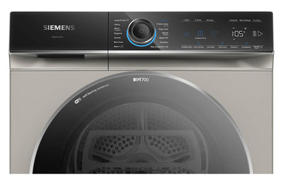 Siemens iQ700 9kg Freestanding Heat Pump Tumble Dryer | WQ46B2CXGB | Silver Inox