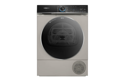 Siemens iQ700 9kg Freestanding Heat Pump Tumble Dryer | WQ46B2CXGB | Silver Inox