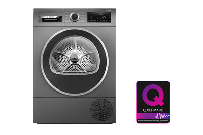 Bosch Series 6 9kg Freestanding Heat Pump Tumble Dryer | WQG245R9GB | Cast Iron Grey