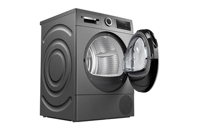 Bosch Series 6 9kg Freestanding Heat Pump Tumble Dryer | WQG245R9GB | Cast Iron Grey