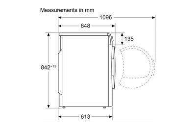 Bosch Series 6 9kg Freestanding Heat Pump Tumble Dryer | WQG245R9GB | Cast Iron Grey