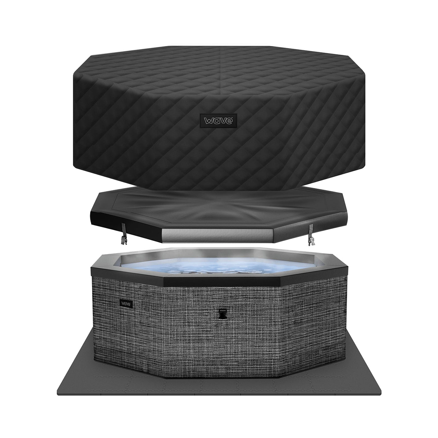Como | 6-Person Eco Foam Hot Tub | Built-In Integrated Heater | UKCA