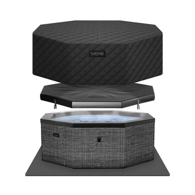 Como | 6-Person Eco Foam Hot Tub | Built-In Integrated Heater | UKCA