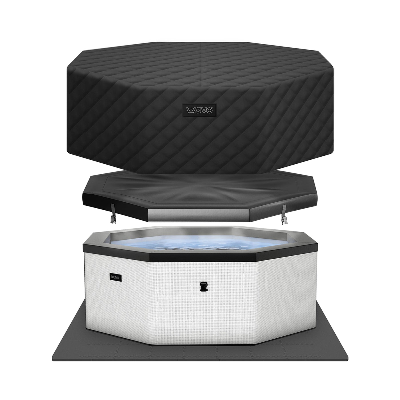 Como | 6-Person Eco Foam Hot Tub | Built-In Integrated Heater | UKCA