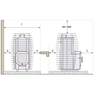 HUUM HIVE Flow Wood Burning Sauna Heater