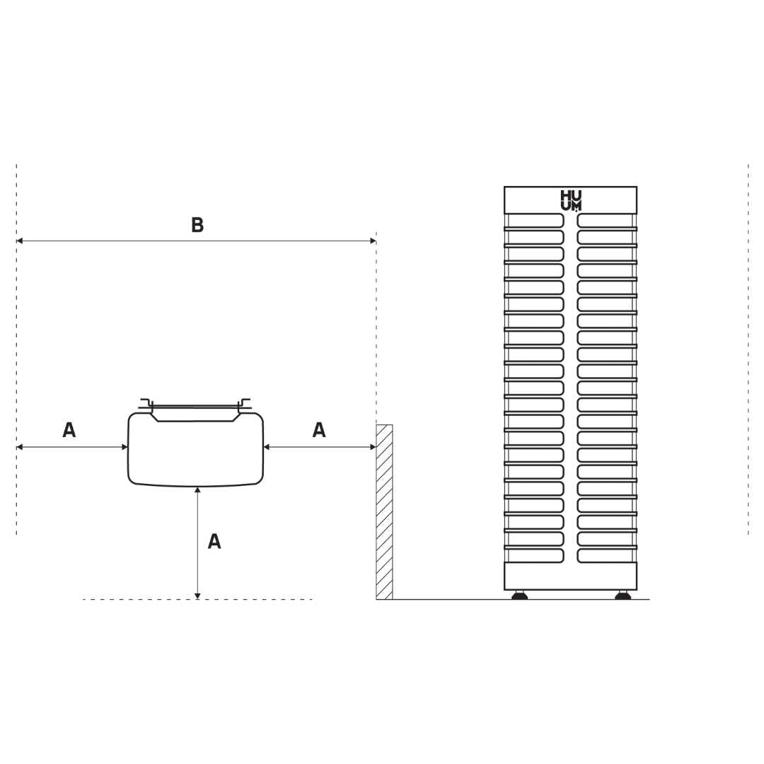 HUUM STEEL Mini Electric Sauna Heater