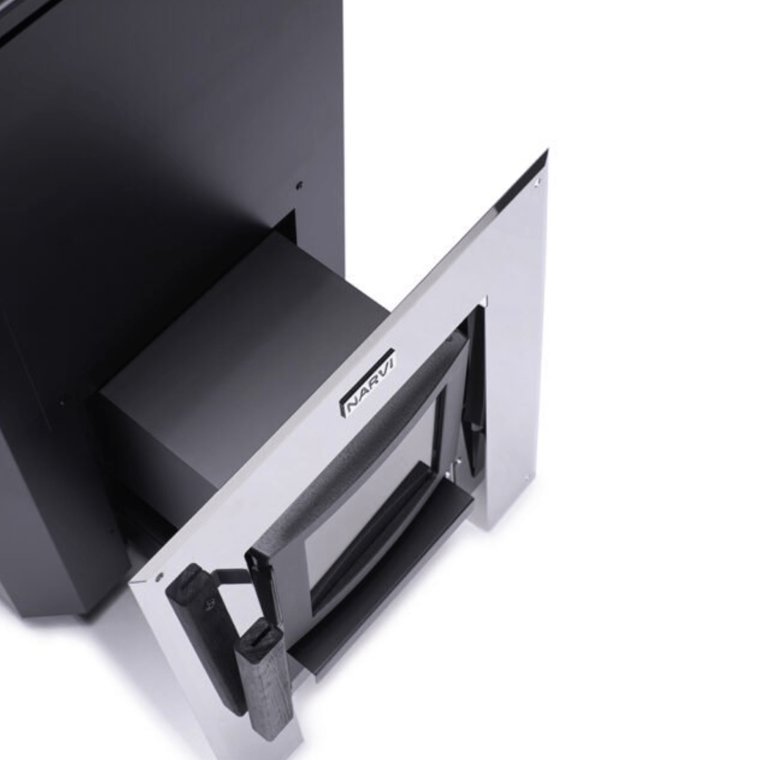 Narvi Black 20 Through-the-Wall Wood-Burning Sauna Heater