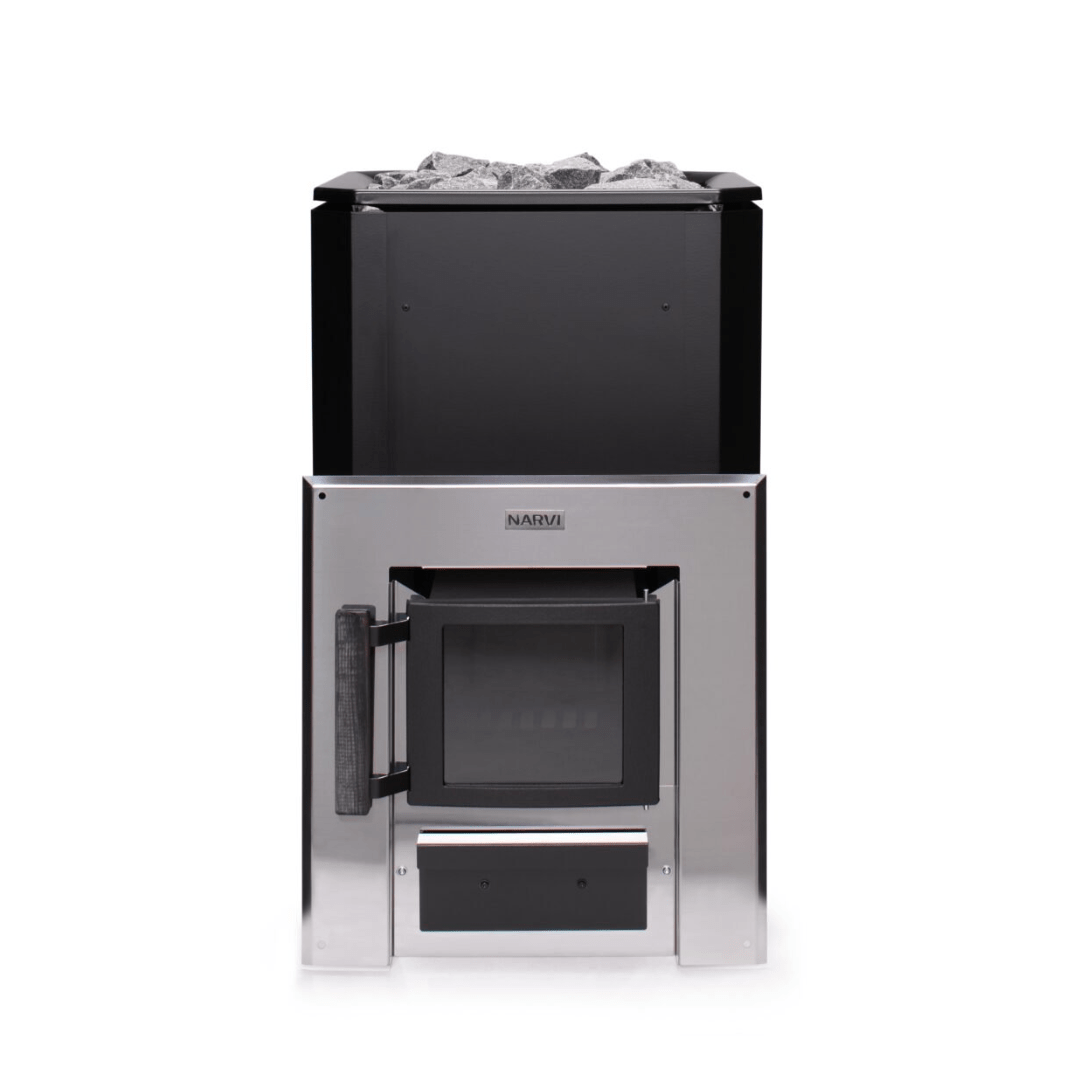 Narvi Black 20 Through-the-Wall Wood-Burning Sauna Heater