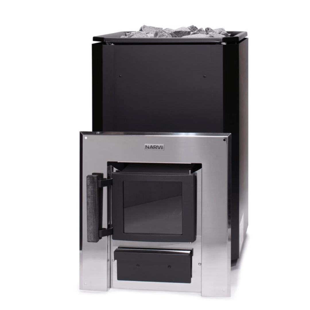 Narvi Black 20 Through-the-Wall Wood-Burning Sauna Heater
