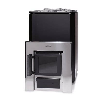 Narvi Black 20 Through-the-Wall Wood-Burning Sauna Heater