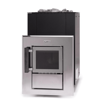 Narvi Kuru 14 Through-the-Wall Wood-Burning Sauna Heater