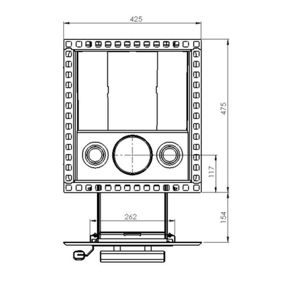 Narvi Kuru 14 Through-the-Wall Wood-Burning Sauna Heater