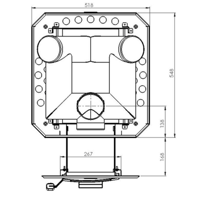 Narvi Stony 20 Through-the-Wall Wood-Burning Sauna Heater